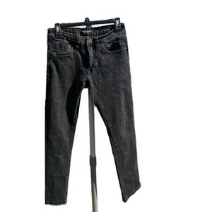 Kenneth Cole New York Mens Slim Fit Jeans Charcoal/ Black 30/30